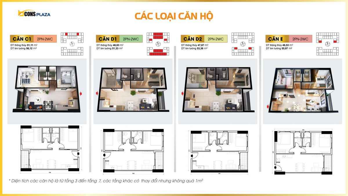 mặt bằng Layout Bcons Plaza