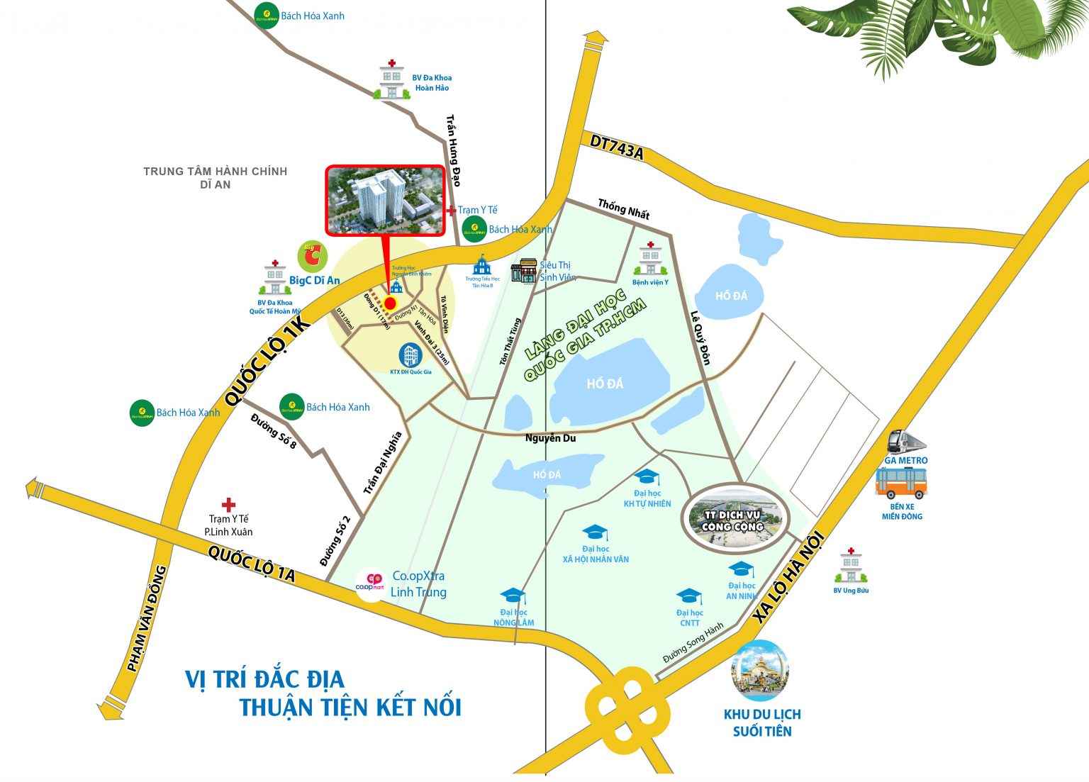 vị trí chung cư Bcons Green View